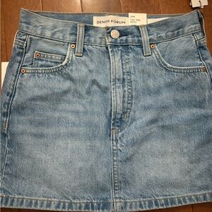 Denim Forum aritzia Blue Jean Skirt